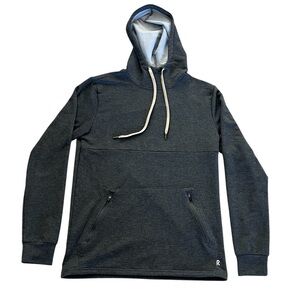 Right Of Way Gray Kangaroo Zip Pocket Hoodie